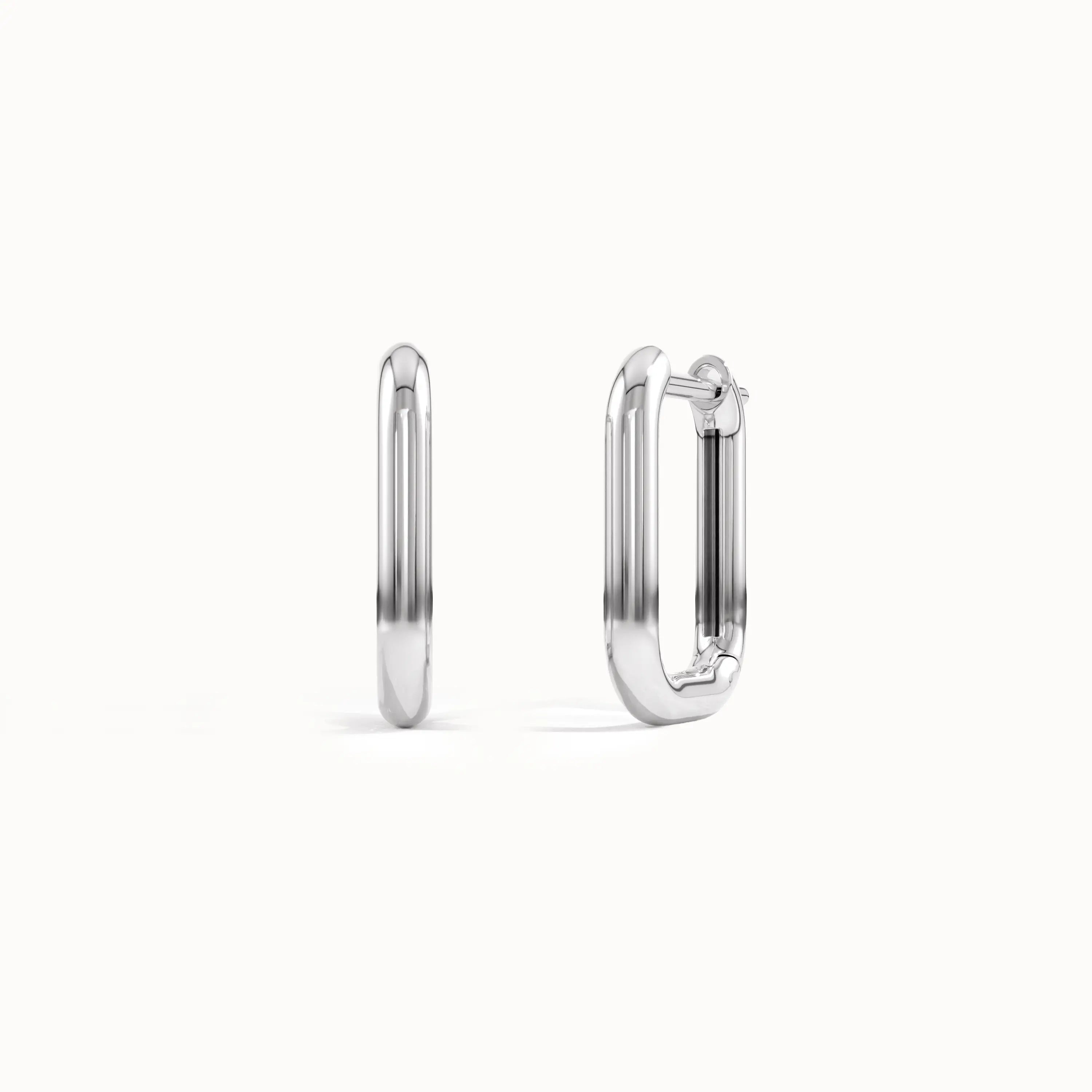 Rectangle Hoop Earrings - BRENNMORE 
