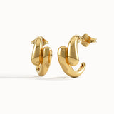 Drop Half Hoop Earrings