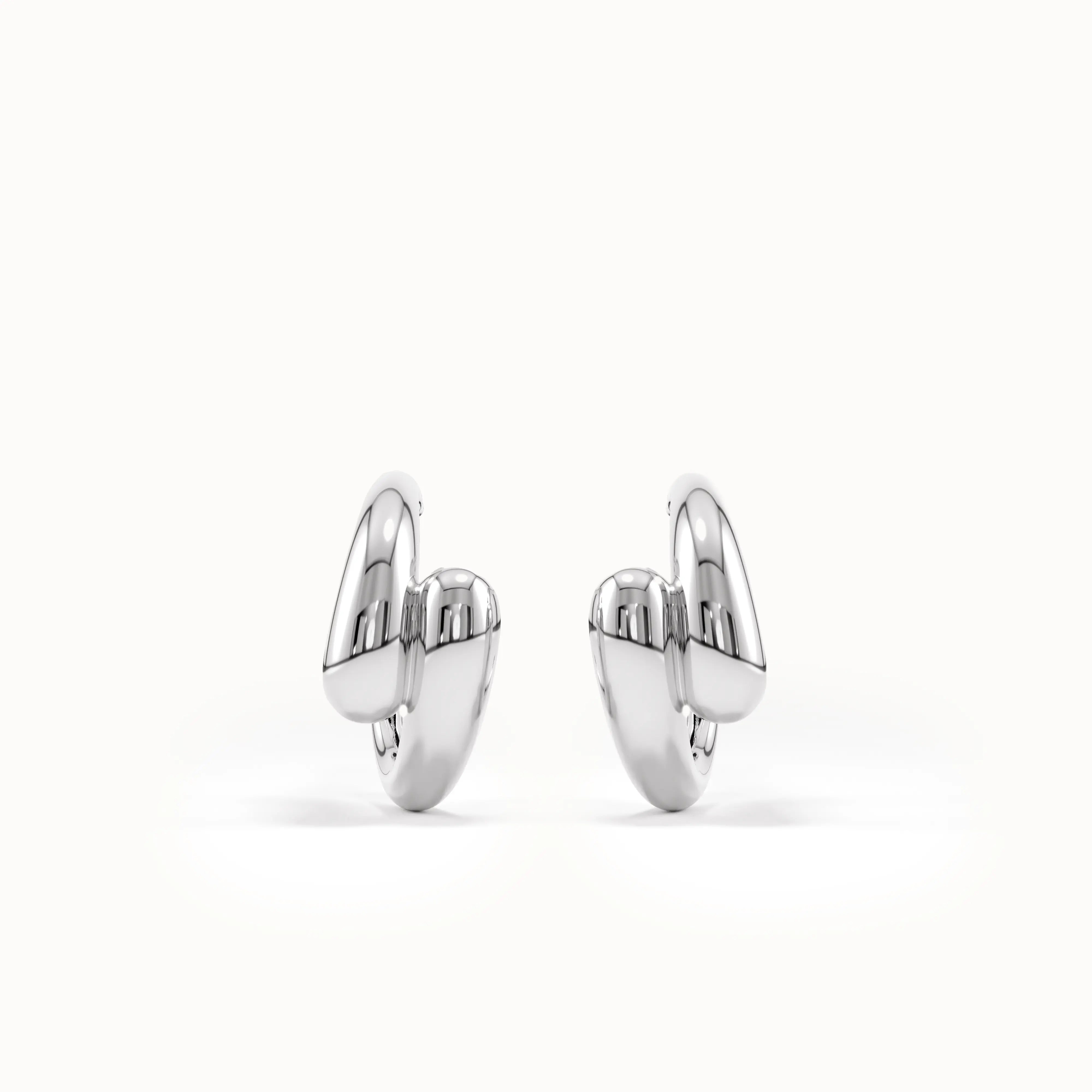 Drop Half Hoop Earrings