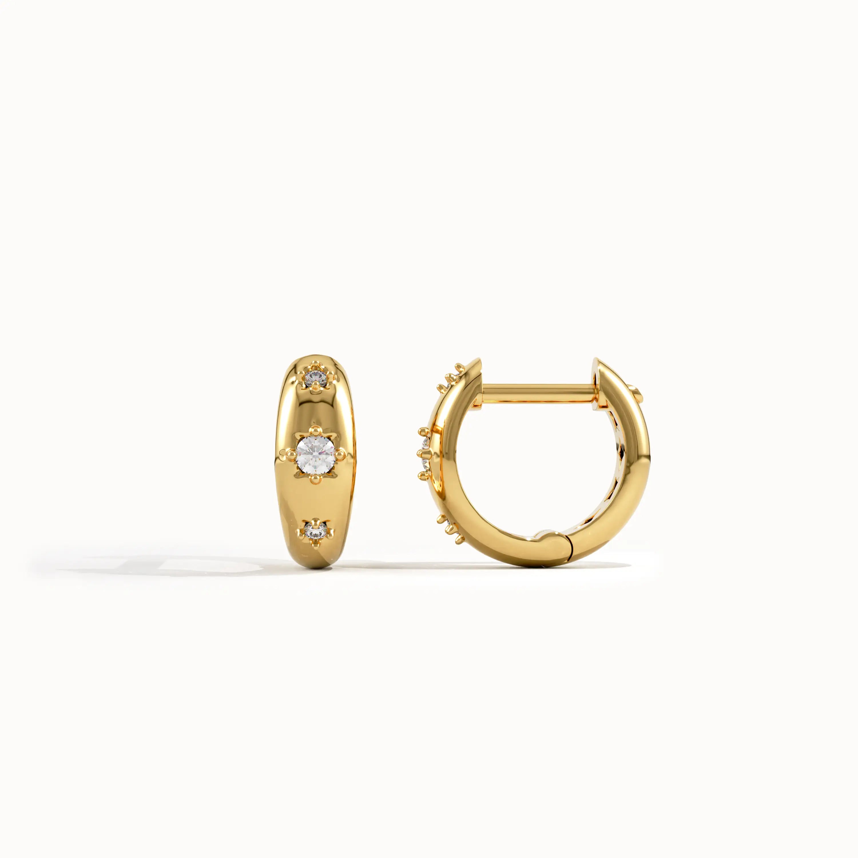 Star Hoop Earrings - BRENNMORE 