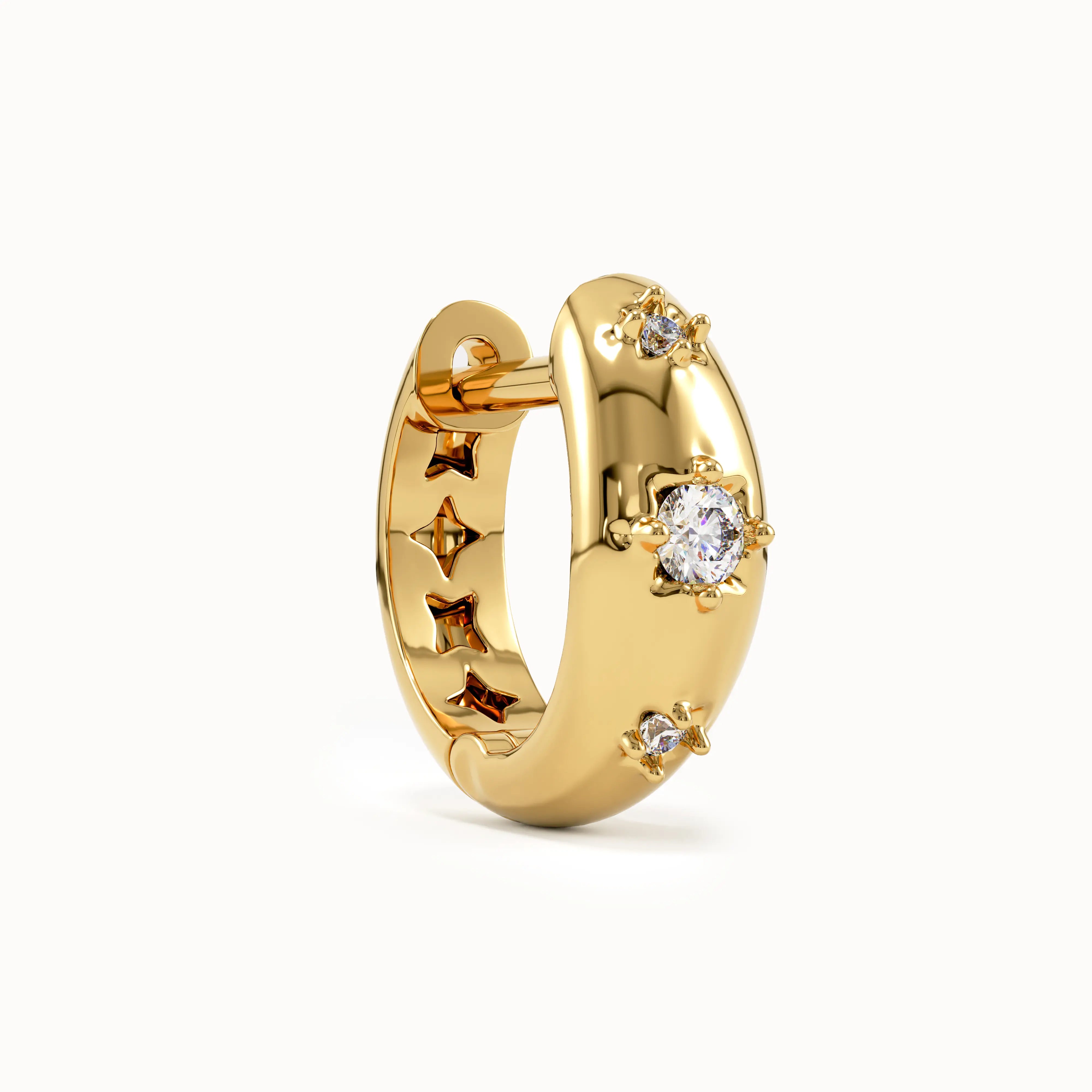 Star Hoop Earrings My Store