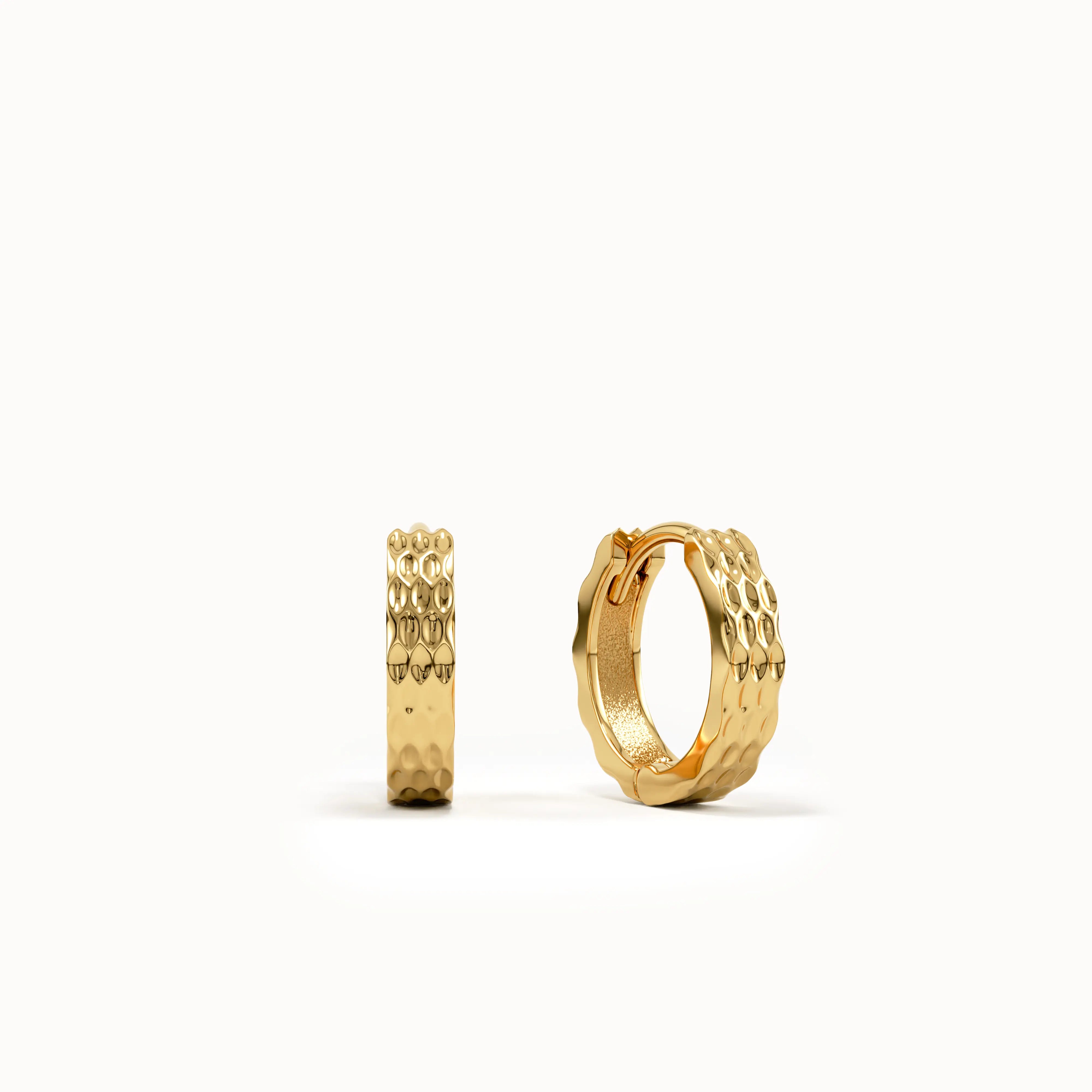 Textured Hoop Earrings My Store