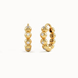 Beaded Hoop Earrings - BRENNMORE 