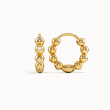 Beaded Hoop Earrings - BRENNMORE 