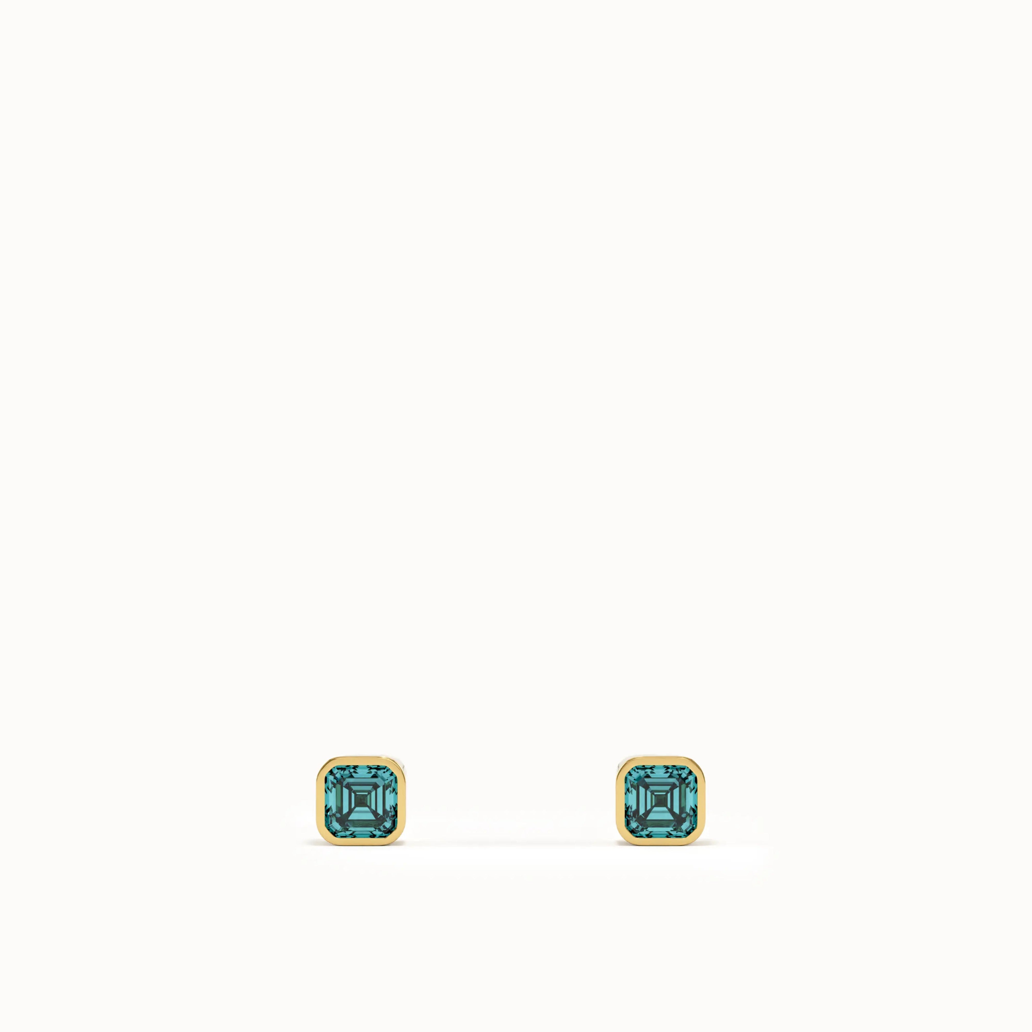Aquamarine Stud Earrings My Store