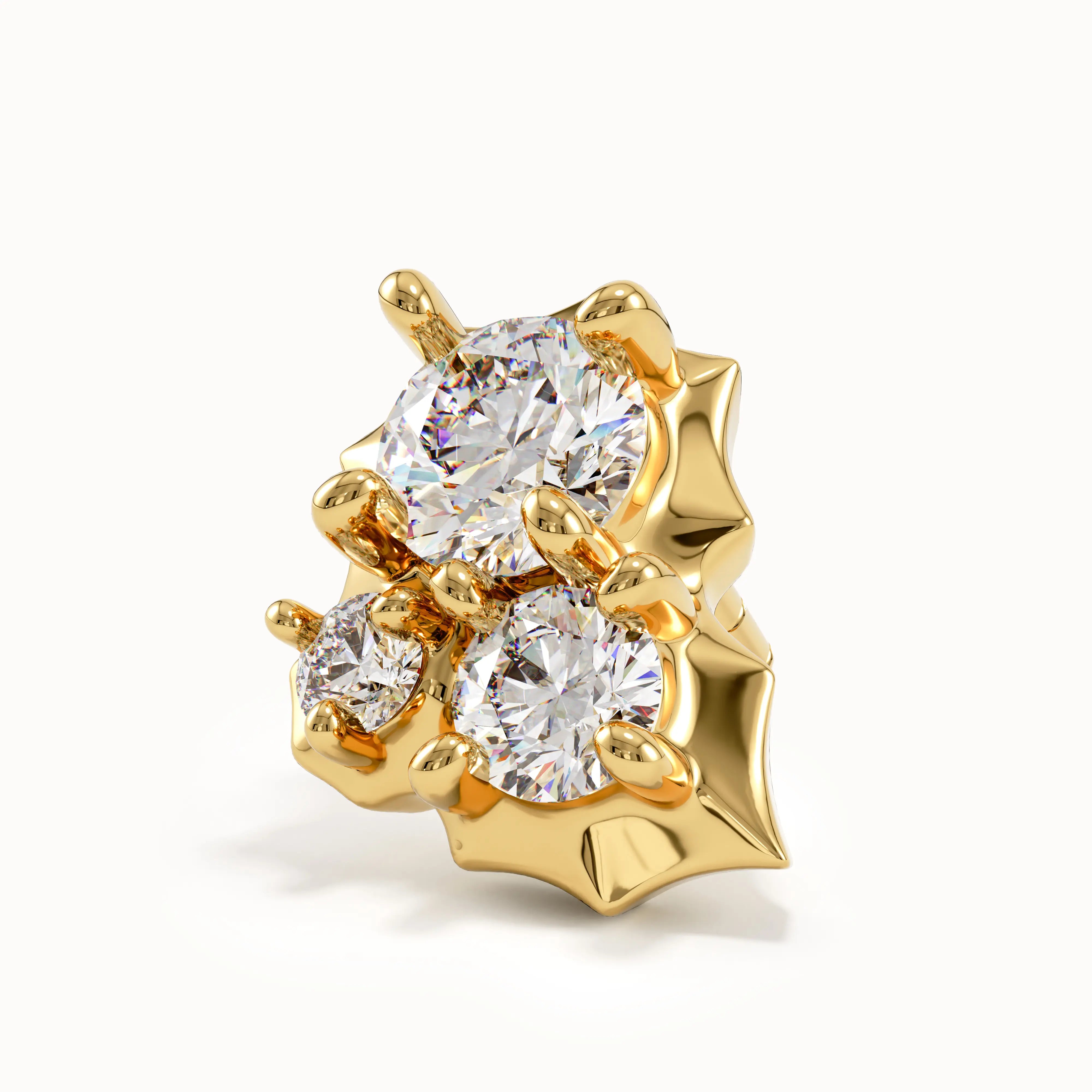 Trio Stud Cluster Earrings My Store