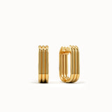 Line Hoop Earrings My Store