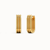 Line Hoop Earrings - BRENNMORE 