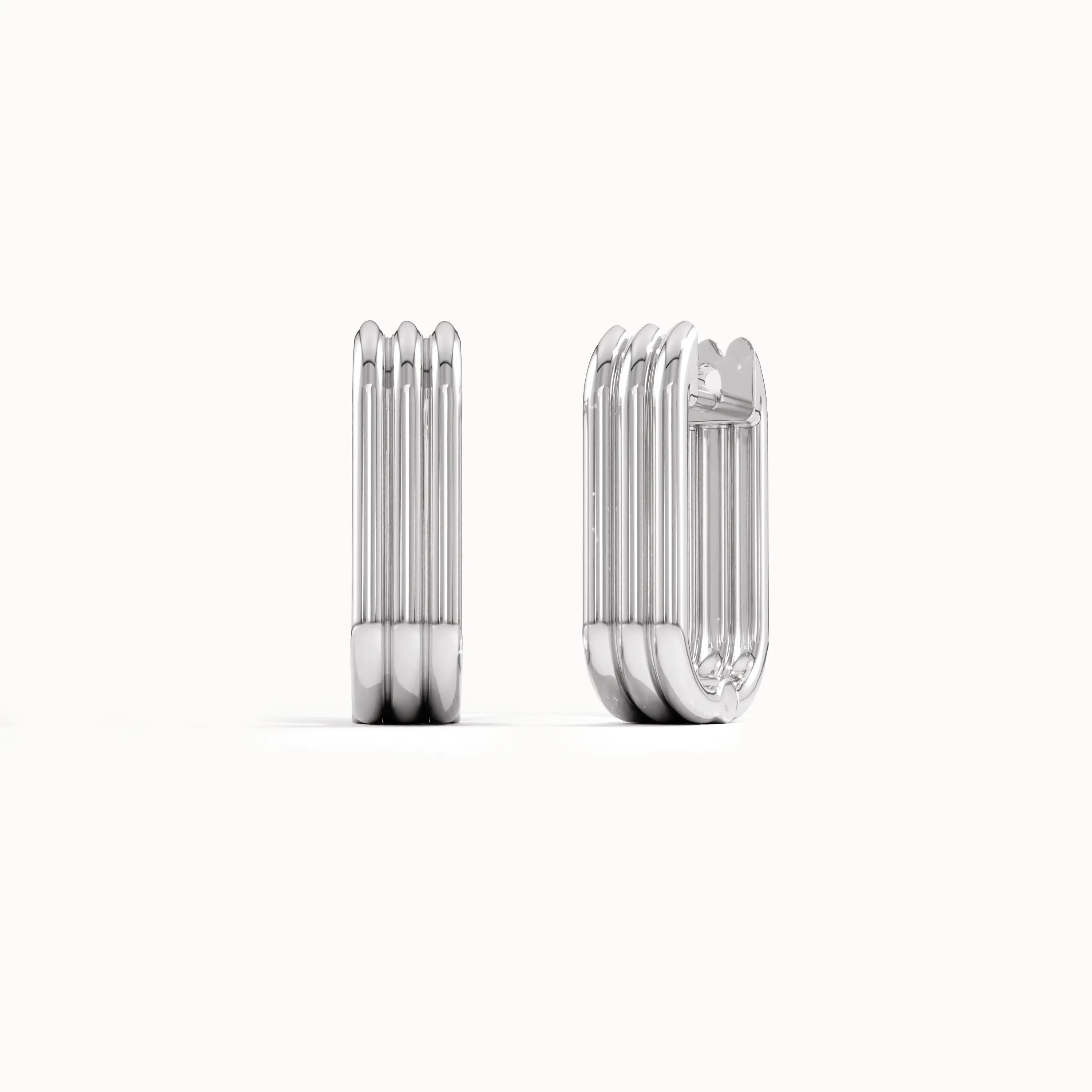 Line Hoop Earrings - BRENNMORE 