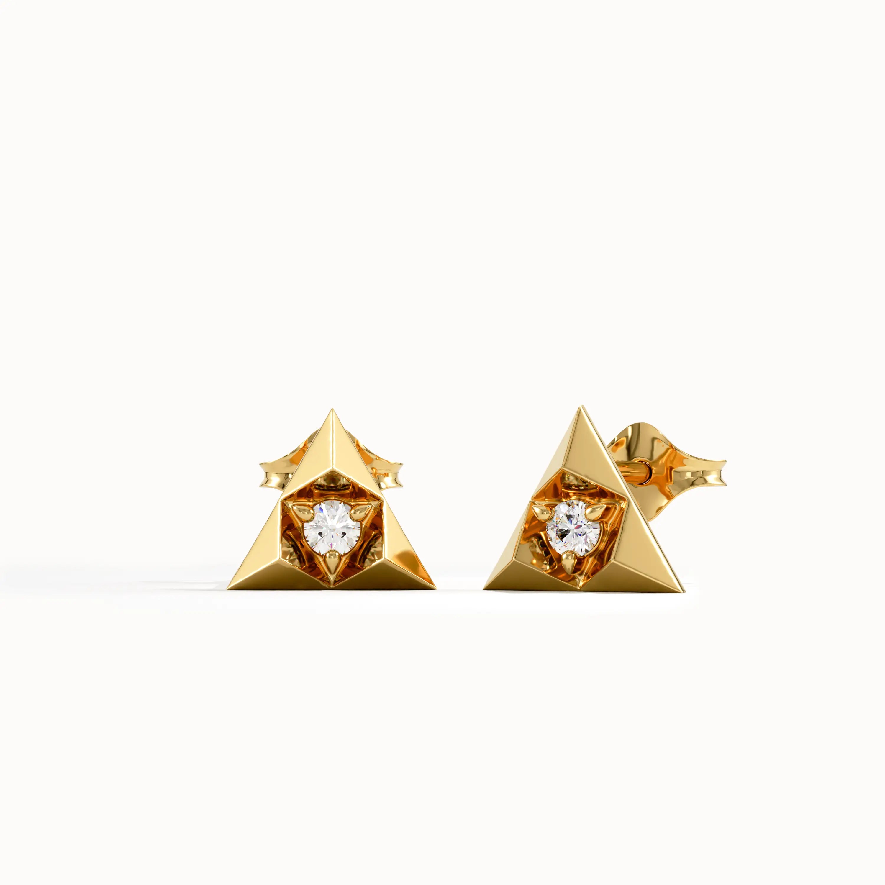 Triangle Stud Earrings - BRENNMORE 