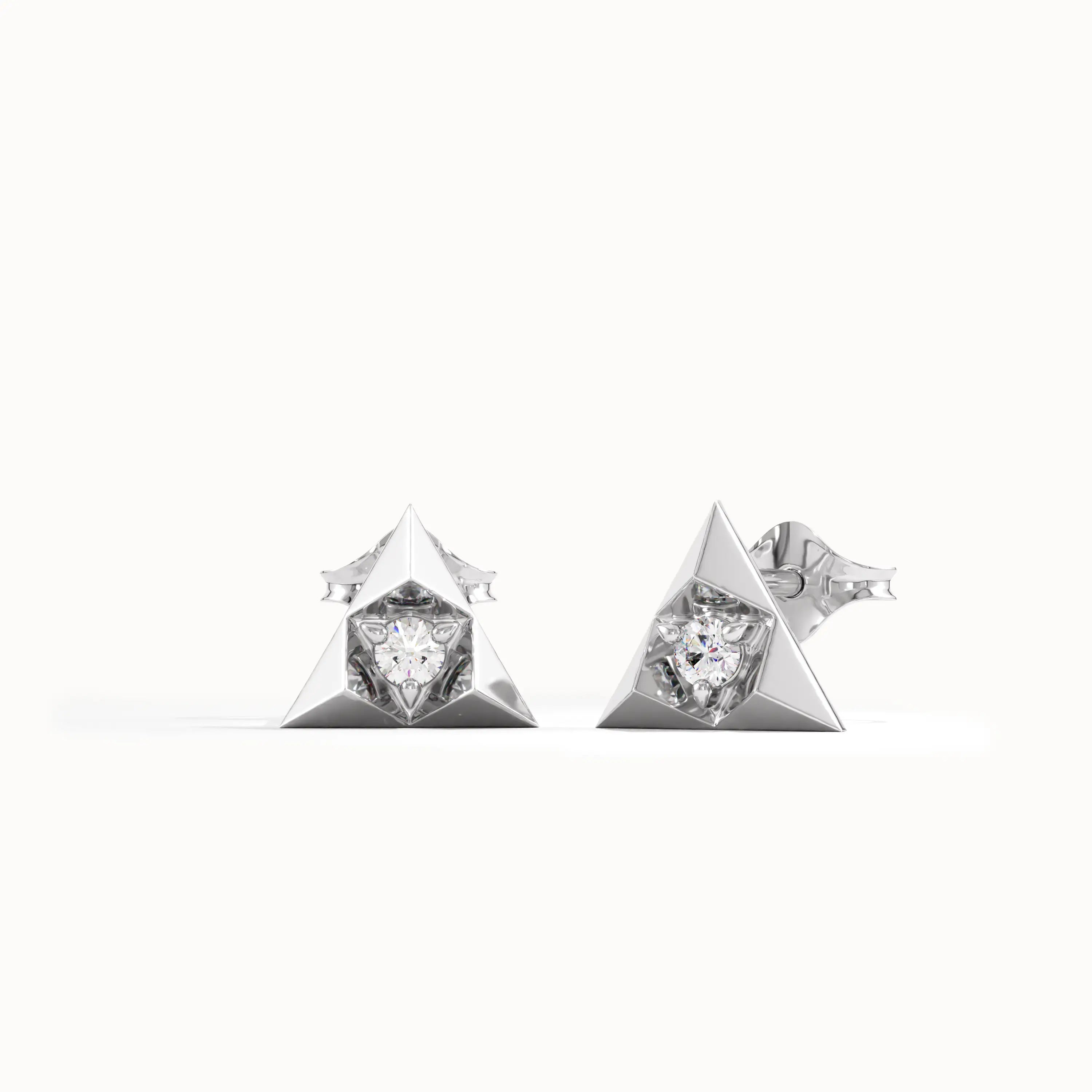 Triangle Stud Earrings - BRENNMORE 