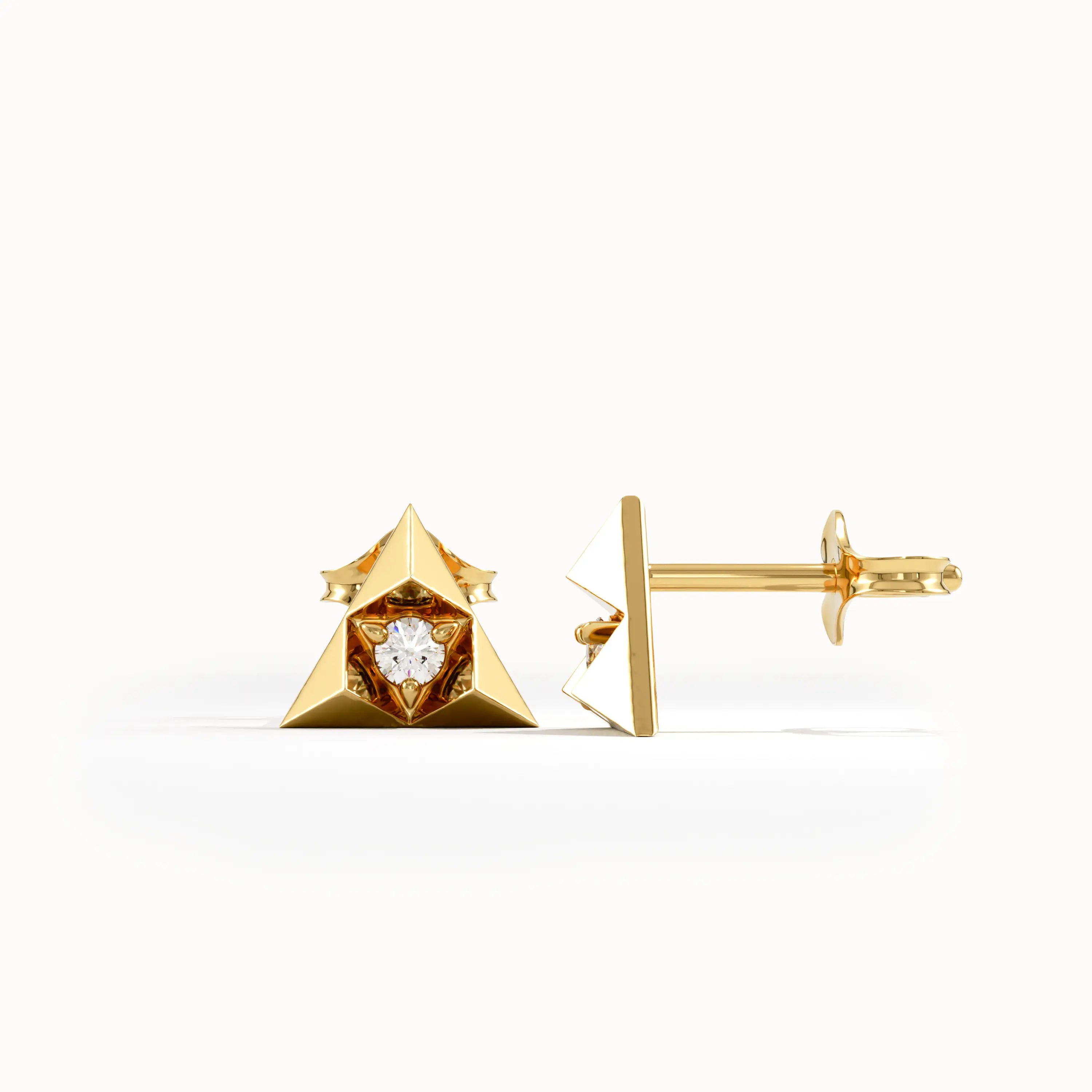 Triangle Stud Earrings - BRENNMORE 