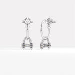 Dangle Hoop Baguette Earrings - BRENNMORE 