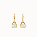 Dangle Hoop Baguette Earrings My Store