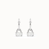 Dangle Hoop Baguette Earrings My Store