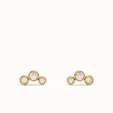 Bezel Trio Stud Earrings My Store