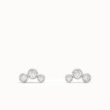 Bezel Trio Stud Earrings My Store
