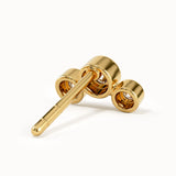 Bezel Trio Stud Earrings My Store
