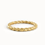 Twisted Rope Stacking Ring - BRENNMORE 
