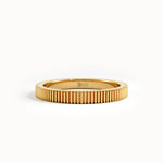 Lined Band Wedding Ring - BRENNMORE 