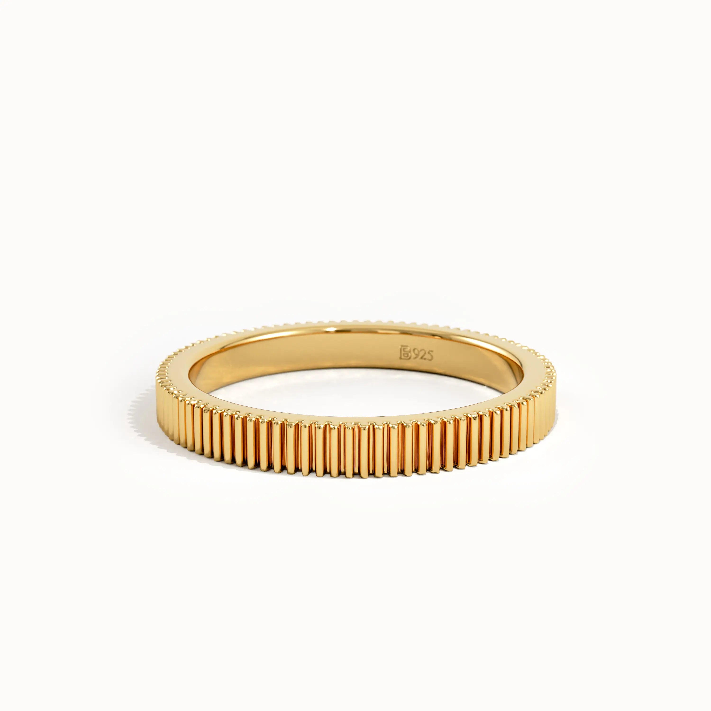 Lined Band Wedding Ring - BRENNMORE 