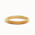 Lined Band Wedding Ring - BRENNMORE 