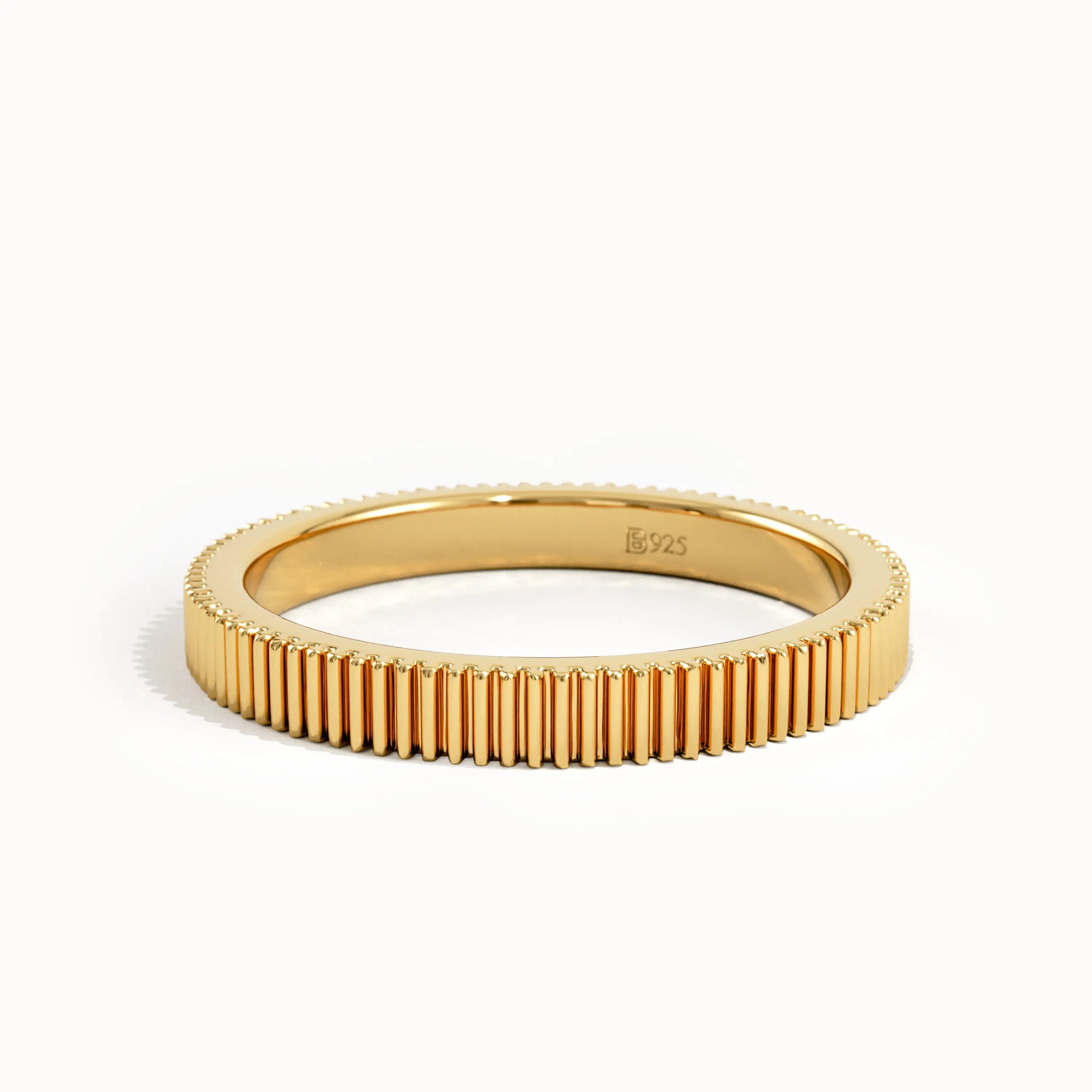 Lined Band Wedding Ring - BRENNMORE 