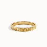 Patterned Wedding Band 14k Gold My Store