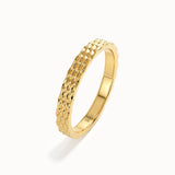 Patterned Wedding Band 14k Gold My Store