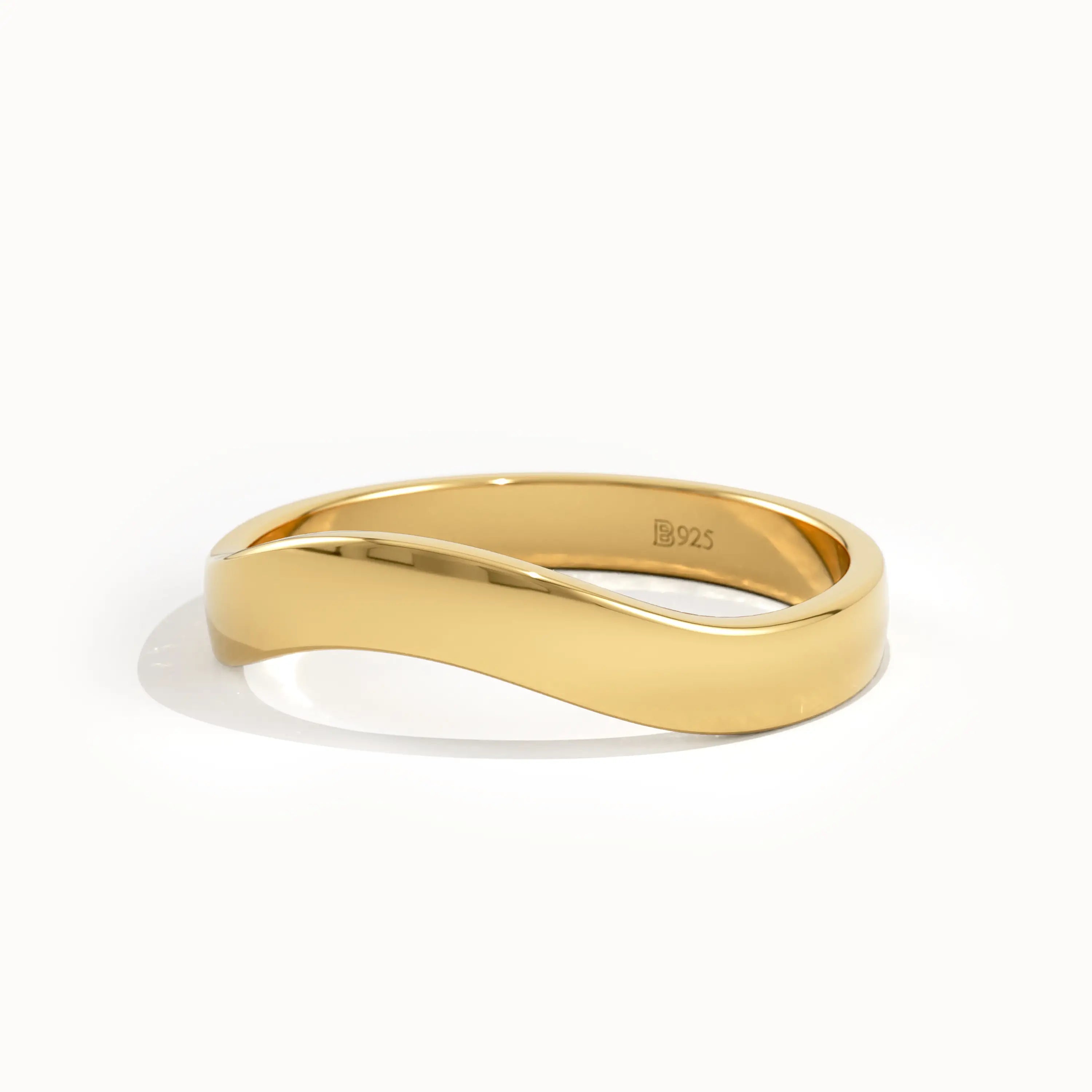 Curve Band Wedding Ring - BRENNMORE 