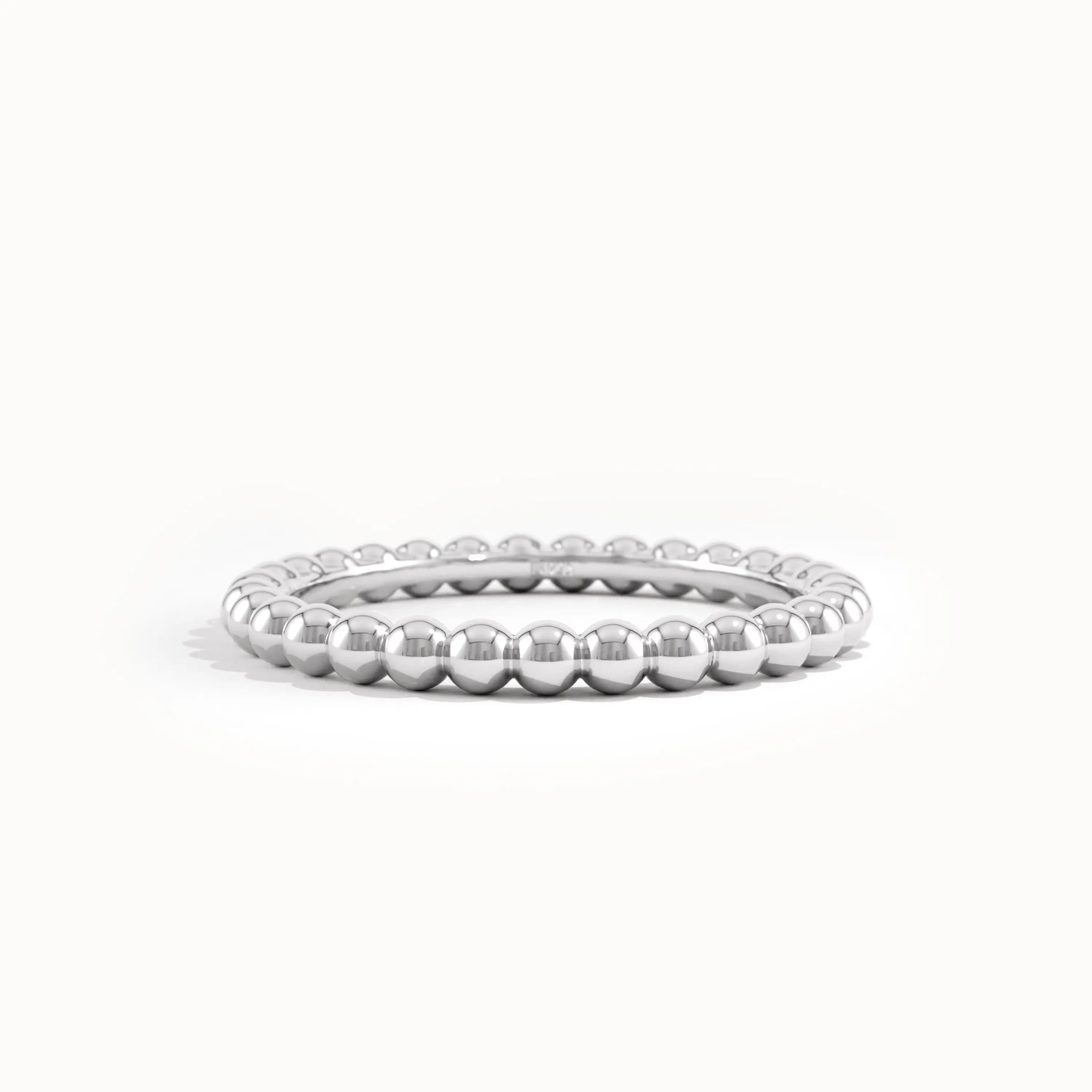 Beaded Band Stacking Ring