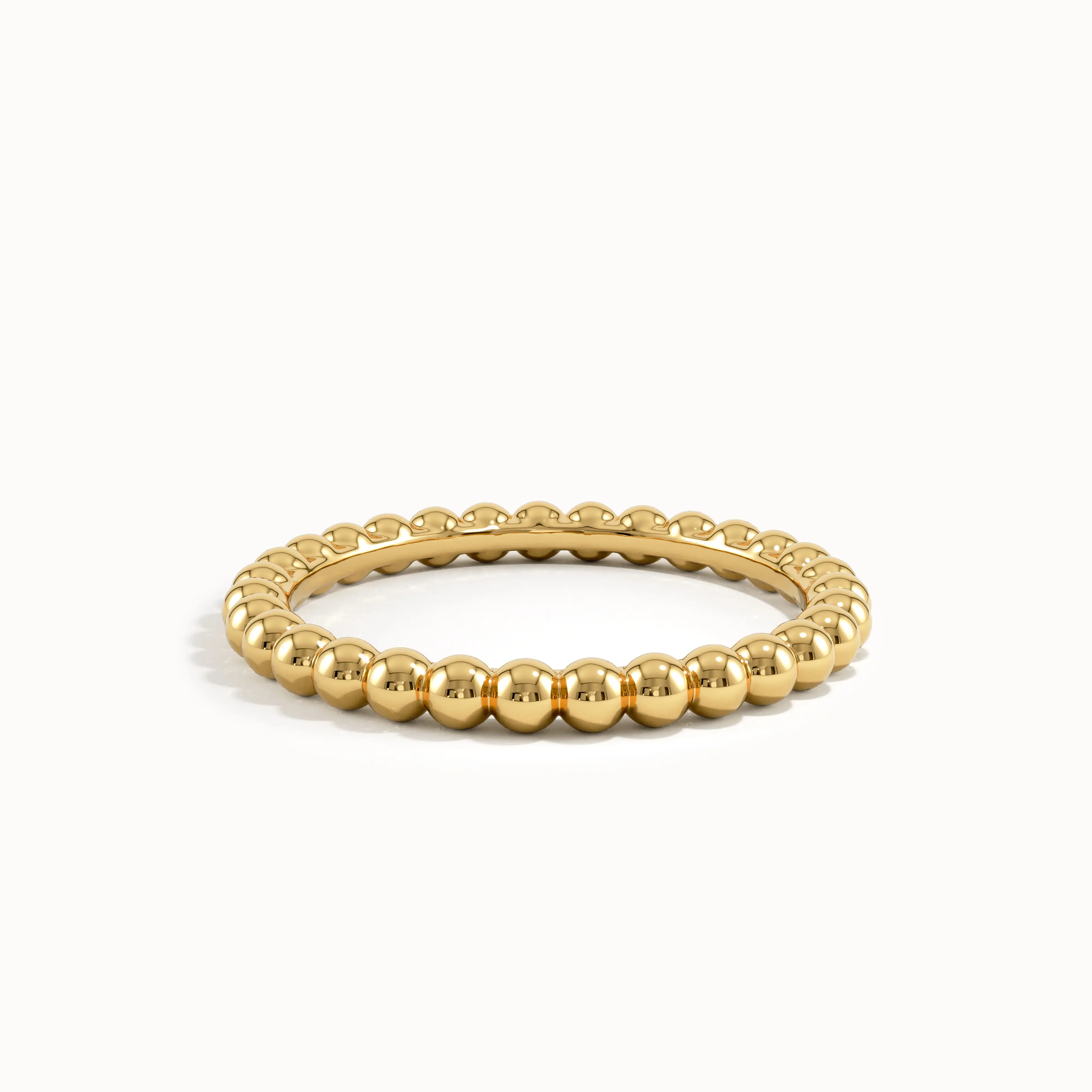 Beaded Band Stacking Ring