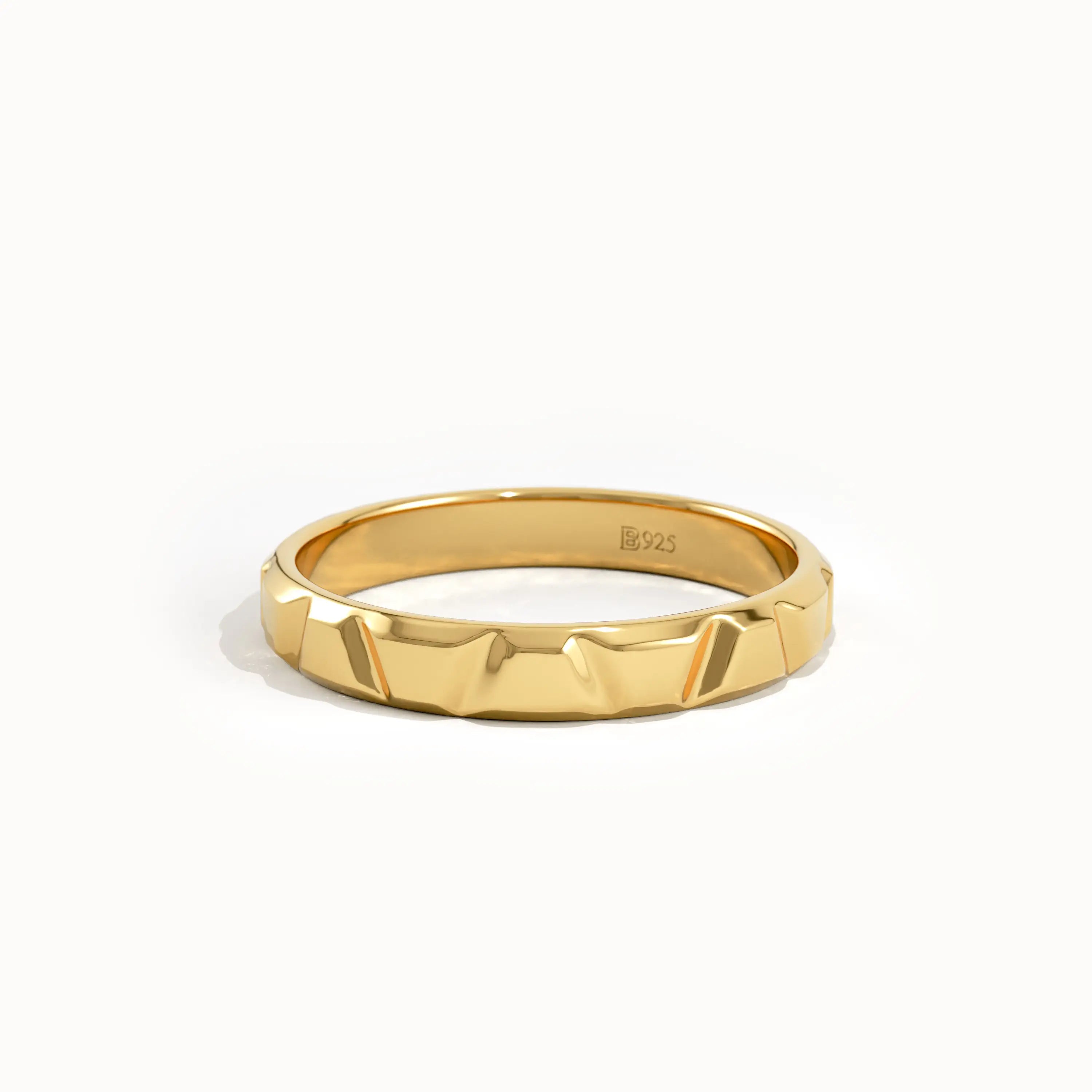 Textured Wedding Band - BRENNMORE 