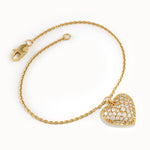 Pave Heart Bracelet - BRENNMORE 