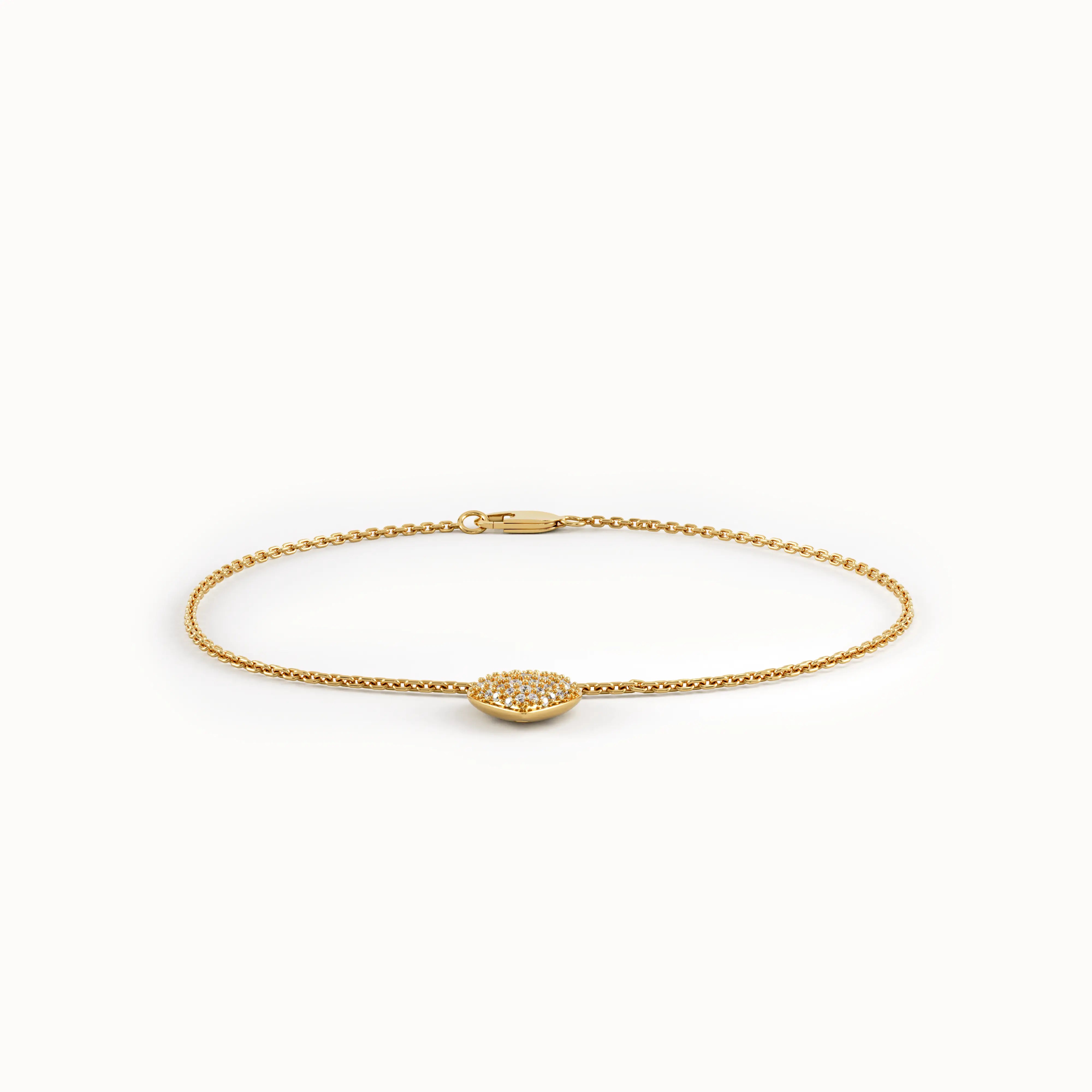 Pave Heart Bracelet My Store