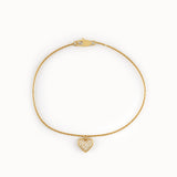 Pave Heart Bracelet My Store