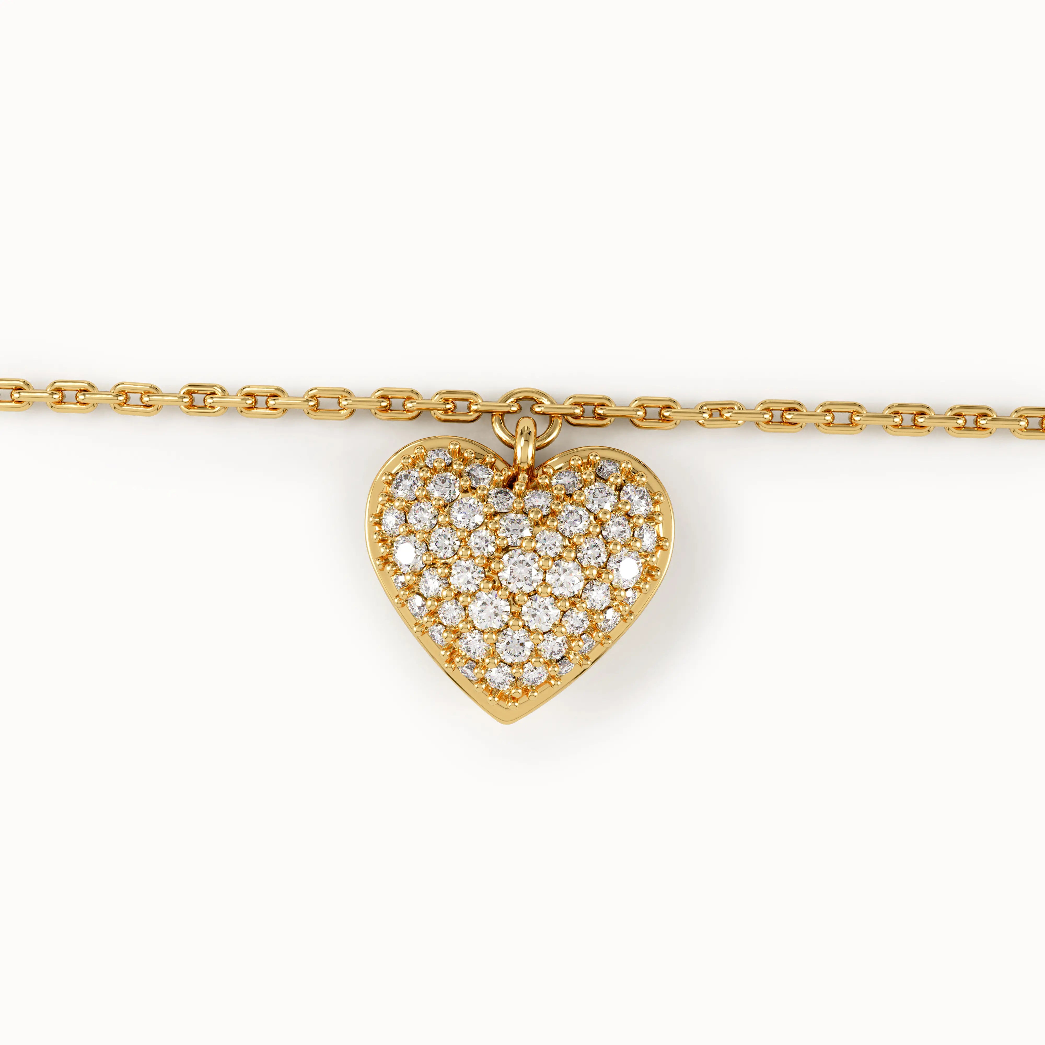 Pave Heart Bracelet My Store