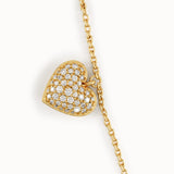 Pave Heart Bracelet My Store
