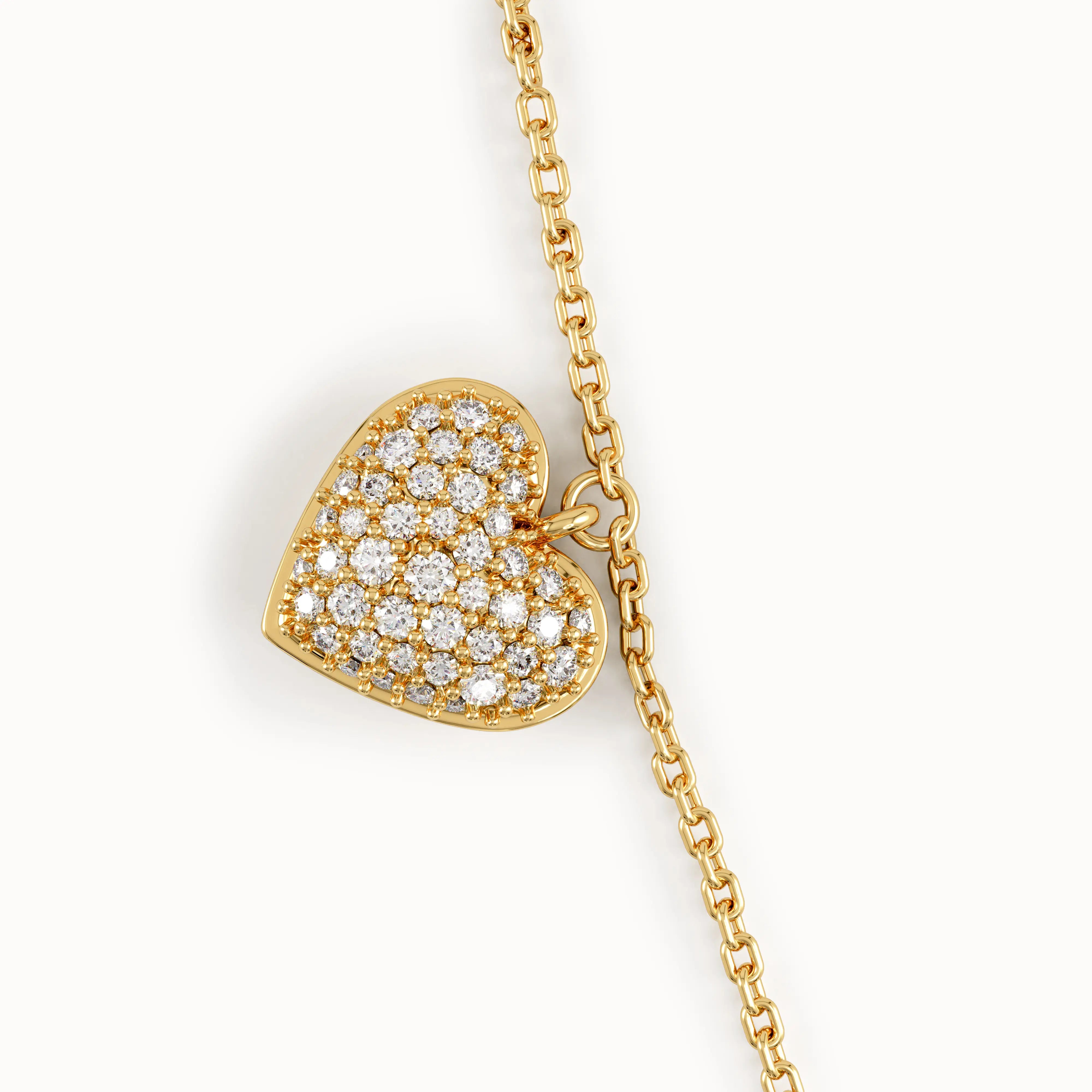 Pave Heart Bracelet My Store