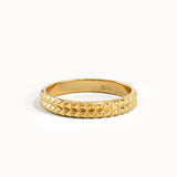 Square Patterned Wedding Band