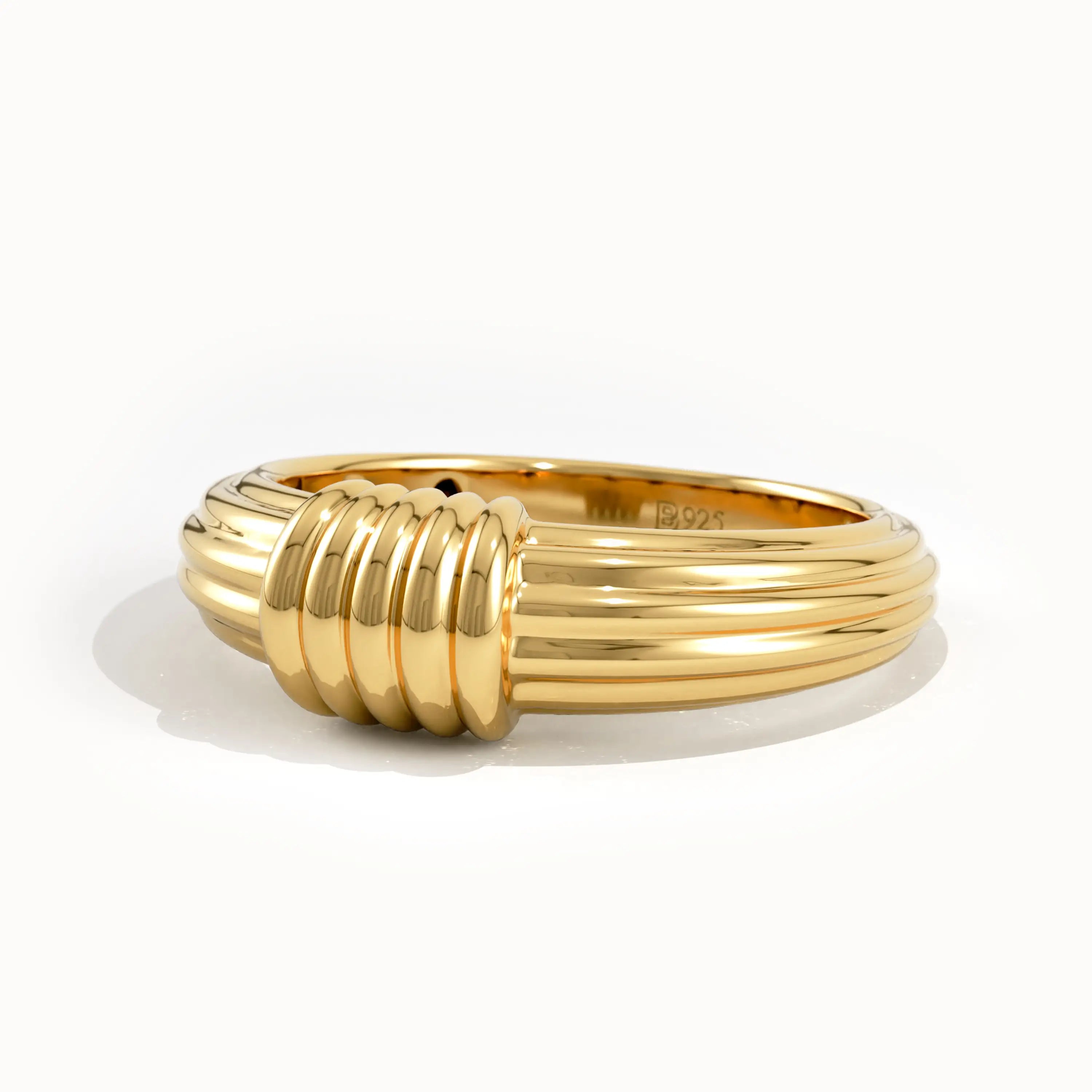 Ribbed Dome Ring - BRENNMORE 
