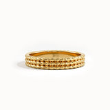 Rope Wedding Band in Gold - BRENNMORE 