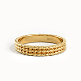 Rope Wedding Band in Gold - BRENNMORE 