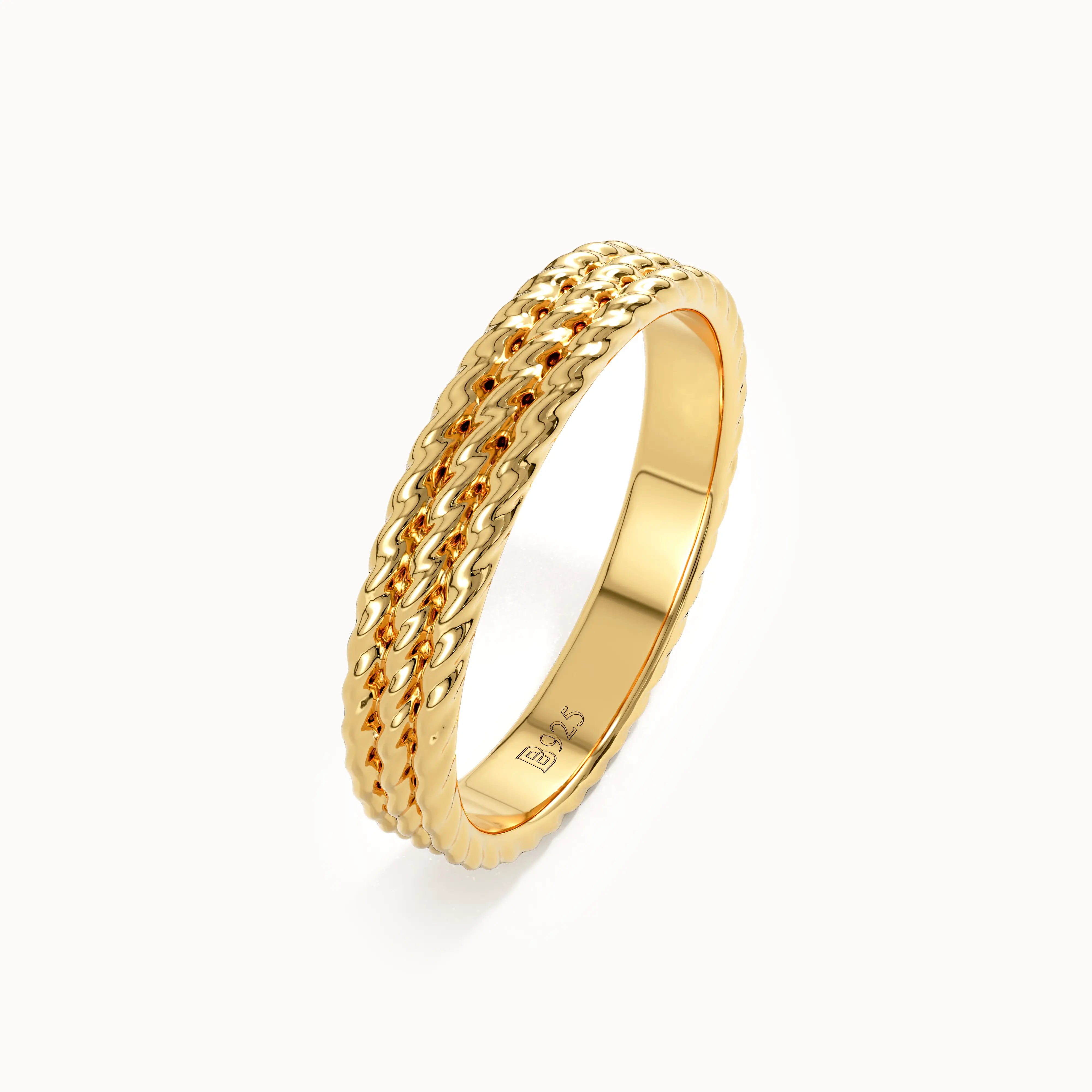 Rope Wedding Band in Gold My Store
