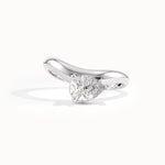 Curved Pear Solo Ring - BRENNMORE 