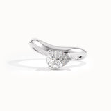 Curved Pear Solo Ring - BRENNMORE 