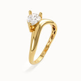 Curved Pear Solo Ring My Store