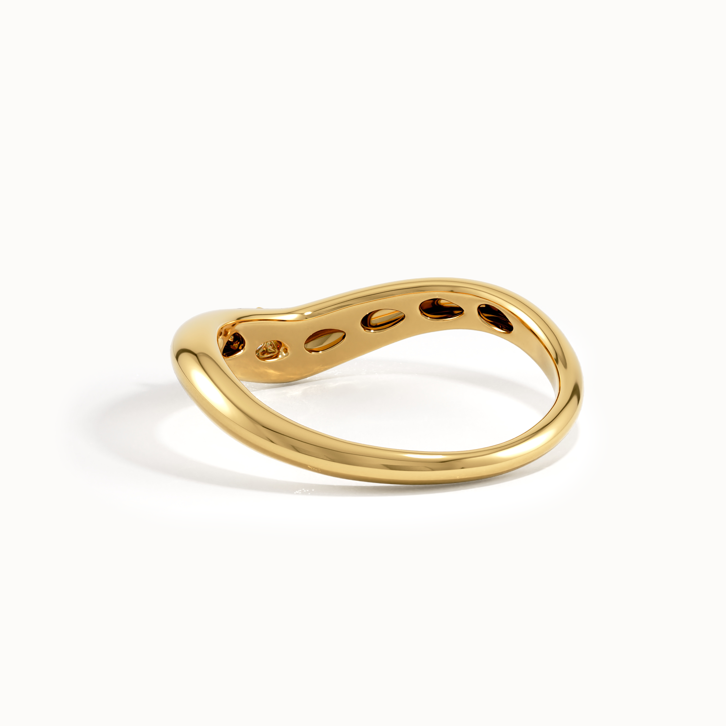 Pear Curved Ring - BRENNMORE 