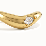 Pear Curved Ring - BRENNMORE 