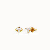 Tiny Trio Stud Earrings - BRENNMORE 